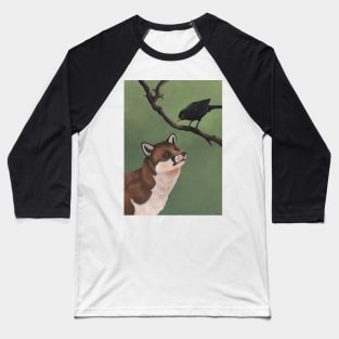 Fox and Blackbird Baseball T-Shirt